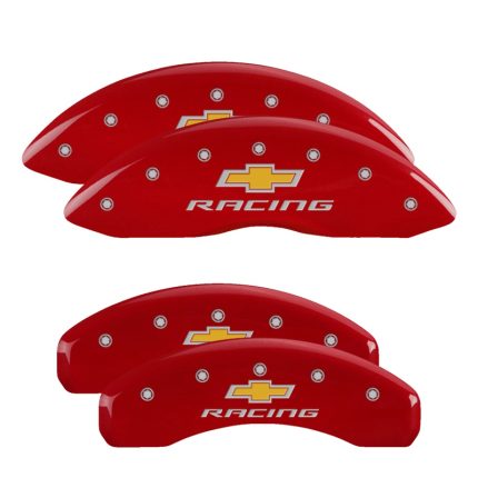 Set Of 4 Caliper Covers Engraved Front And Rear Chevy Racing 2015-2017 Chevrolet SS MGP Caliper Covers