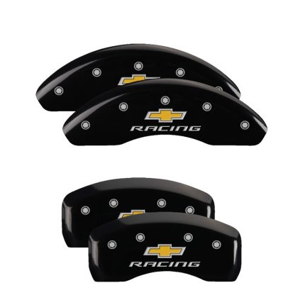 Set Of 4 Caliper Covers Engraved Front And Rear Chevy Racing 2017-2021 Chevrolet Bolt MGP Caliper Covers