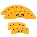 Set Of 4 Caliper Covers Engraved Front And Rear Bowtie 2018-2019 Chevrolet Traverse MGP Caliper Covers - Image 3