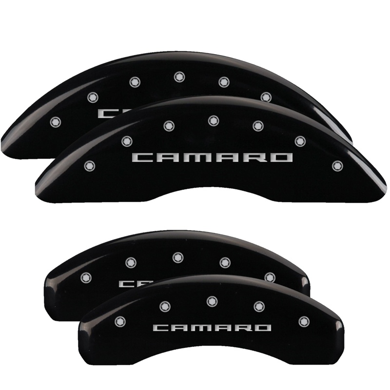 14253SCA5BK-FDLQ Set Of 4 Caliper Covers Engraved Front And Rear Camaro (Gen 5 6) 2016-2024 Chevrolet Camaro MGP Caliper Covers - Image 1