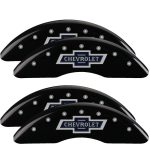Set Of 4 Caliper Covers Engraved Front And Rear 100 Anniversary Logo 2020-2025 Chevrolet Silverado MGP Caliper Covers