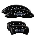 Set Of 4 Caliper Covers Engraved Front And Rear 100 Anniversary Logo 2021-2023 Chevrolet Traverse MGP Caliper Covers
