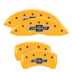 Set Of 4 Caliper Covers Engraved Front And Rear 100 Anniversary Logo 2021-2023 Chevrolet Traverse MGP Caliper Covers - Image 3