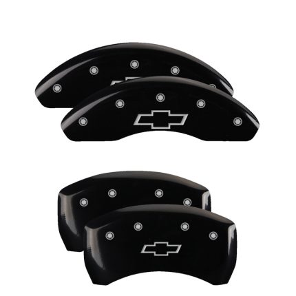 Set Of 4 Caliper Covers Engraved Front And Rear Bowtie 2022-2023 Chevrolet Bolt MGP Caliper Covers