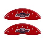 Set Of 4 Caliper Covers Engraved Front and Rear 100 Anniversary Logo 2024-2025 Chevrolet Equinox EV MGP Caliper Covers - Image 2