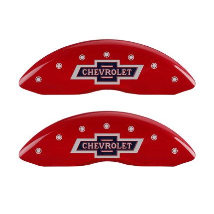 Set Of 4 Caliper Covers Engraved Front and Rear 100 Anniversary Logo 2024-2025 Chevrolet Equinox EV MGP Caliper Covers