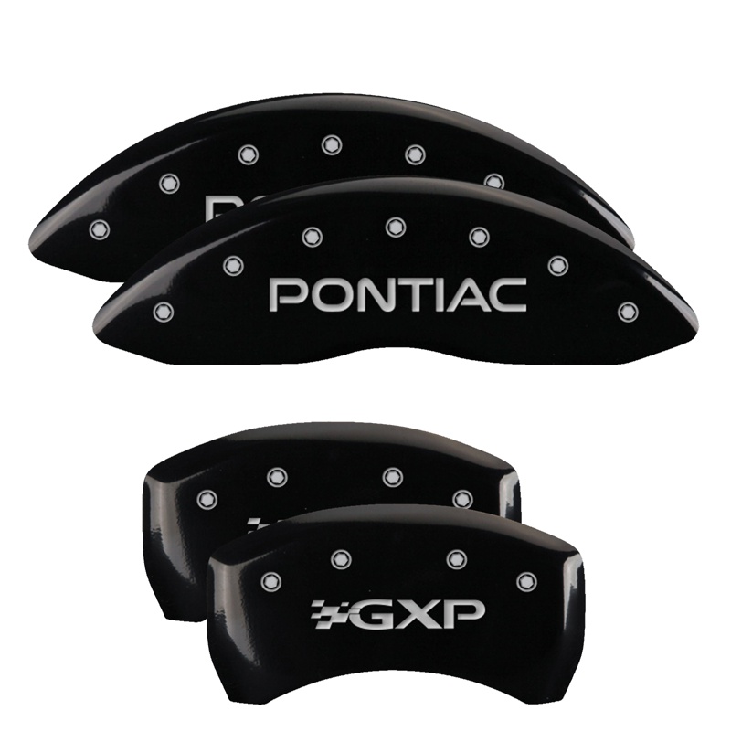 18011SPXPBK-FDLQ Set Of 4 Caliper Covers Engraved Front Pontiac Engraved Rear GXP 2008-2009 Pontiac G8 MGP Caliper Covers - الصورة 1
