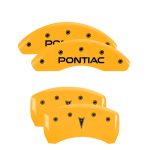 ⁦Set Of 4 Caliper Covers Engraved Front Pontiac Engraved Rear Arrow 2005-2010 Pontiac G6 MGP Caliper Covers⁩ - الصورة ⁦3⁩