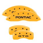 Set Of 4 Caliper Covers Engraved Front Pontiac Engraved Rear Gto 2004-2006 Pontiac GTO MGP Caliper Covers - Image 3