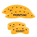 ⁦Set Of 4 Caliper Covers Engraved Front Pontiac Engraved Rear GXP 2004-2005 Pontiac Bonneville MGP Caliper Covers⁩ - الصورة ⁦3⁩