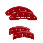 ⁦Set Of 4 Caliper Covers Engraved Front Honda Engraved Rear H Logo 2003-2011 Honda Element MGP Caliper Covers⁩ - الصورة ⁦2⁩