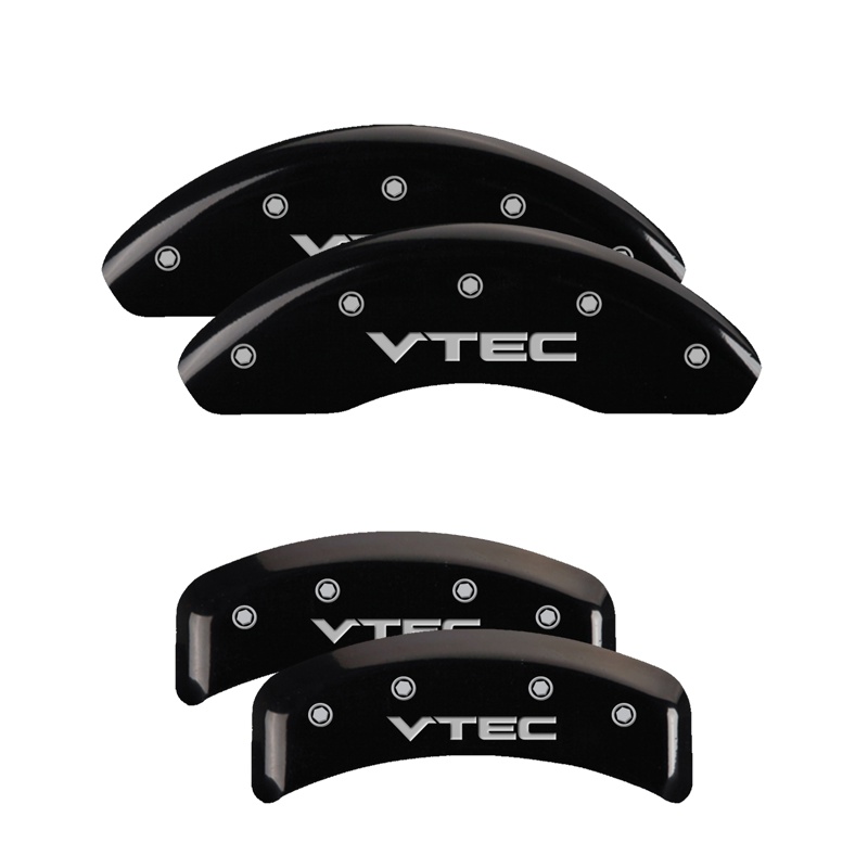 20076SVTCBK-FDLQ Set Of 4 Caliper Covers Engraved Front And Rear Vtech 2003-2011 Honda Element MGP Caliper Covers - الصورة 1