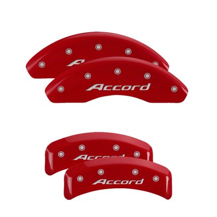 Set Of 4 Caliper Covers Engraved Front Accord Engraved Rear Accord 2008-2012 Honda Accord 4 Cyl 16 inches