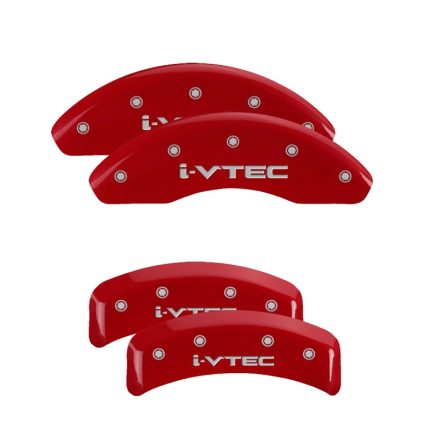 Set Of 4 Caliper Covers Engraved Front And Rear I-Vtec 2008-2012 Honda Accord 4 Cyl 16 Inch Wheel MGP Caliper Covers