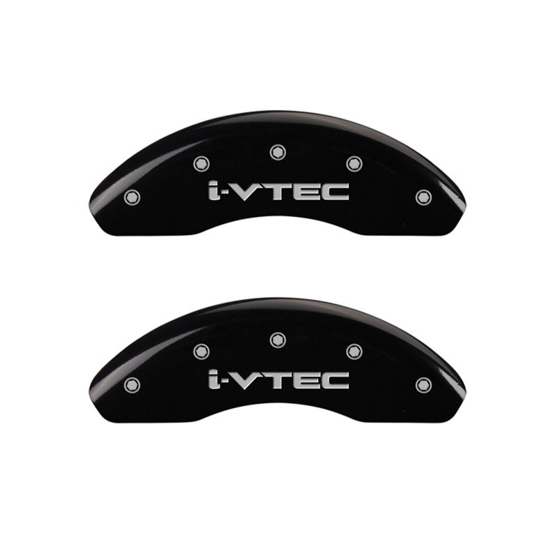 20143FIVTBK-FDLQ Front Set 2 Caliper Covers Engraved Front I-Vtec 2006-2011 Honda Civic MGP Caliper Covers - الصورة 1