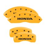 ⁦Set Of 4 Caliper Covers Engraved Front And Rear Honda 2003-2007 Honda Accord 4 Cyl USA & Mexico Built 16 inches⁩ - الصورة ⁦3⁩