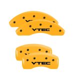 ⁦Set Of 4 Caliper Covers Engraved Front And Rear Vtech 1998-2002 Honda Accord 2.3L 4 Cyl 16 Inch Wheel MGP Caliper Covers⁩ - الصورة ⁦3⁩