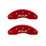⁦Front Set 2 Caliper Covers Engraved Front Fit 2009-2019 Honda Fit MGP Caliper Covers⁩ - الصورة ⁦2⁩