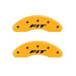 ⁦Front Set 2 Caliper Covers Engraved Front Fit 2009-2019 Honda Fit MGP Caliper Covers⁩ - الصورة ⁦3⁩