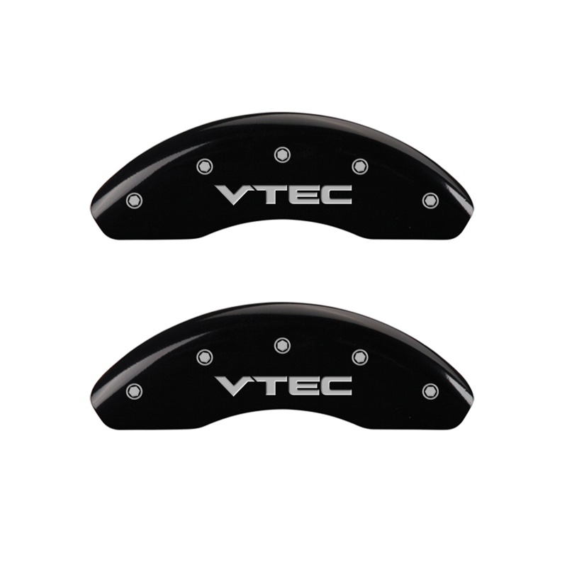 20209FVTCBK-FDLQ Front Set 2 Caliper Covers Engraved Front Vtec 1997-2000 Honda Civic MGP Caliper Covers - الصورة 1