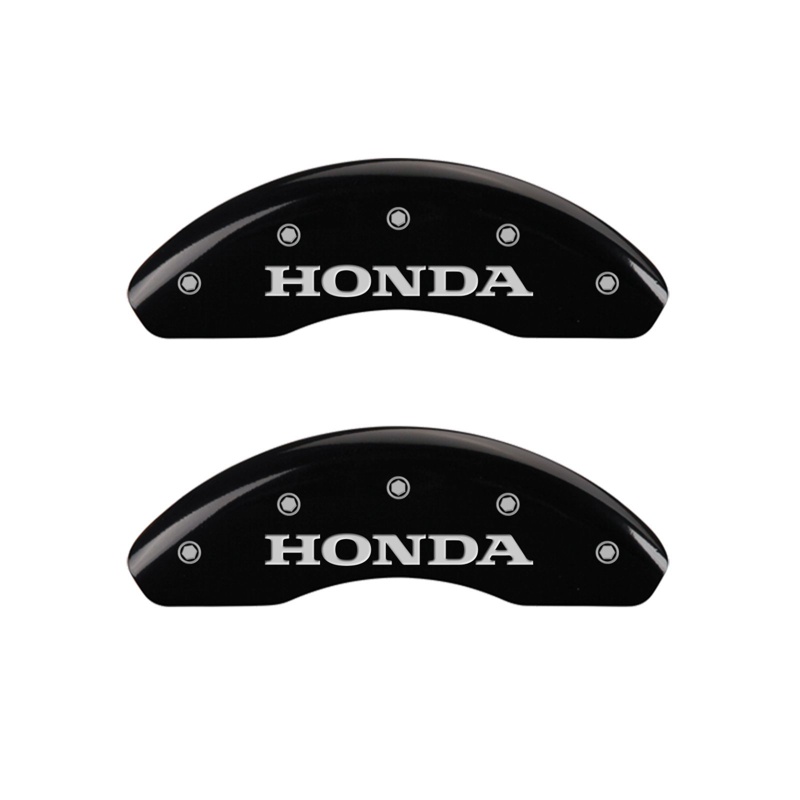 20210FHONBK-FDLQ Front Set 2 Caliper Covers Engraved Front Honda 1998-2002 Honda Accord MGP Caliper Covers - Image 1