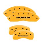 ⁦Set Of 4 Caliper Covers Engraved Front Honda Engraved Rear Crosstour 2010-2011 Honda Accord MGP Caliper Covers⁩ - الصورة ⁦3⁩