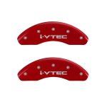 ⁦Front Set 2 Caliper Covers Engraved Front I-Vtec 2012-2015 Honda Civic MGP Caliper Covers⁩ - الصورة ⁦2⁩
