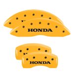 ⁦Set Of 4 Caliper Covers Engraved Front And Rear Honda 2009-2023 Honda Pilot MGP Caliper Covers⁩ - الصورة ⁦3⁩