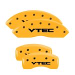 ⁦Set Of 4 Caliper Covers Engraved Front And Rear Vtech 2003-2008 Honda Pilot MGP Caliper Covers⁩ - الصورة ⁦3⁩