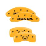 Set Of 4 Caliper Covers Engraved Front Honda Engraved Rear H Logo 2002-2003 Honda Civic MGP Caliper Covers - Image 3