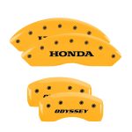 ⁦Set Of 4 Caliper Covers Engraved Front Honda Engraved Rear Odyssey 2018-2023 Honda Odyssey MGP Caliper Covers⁩ - الصورة ⁦3⁩