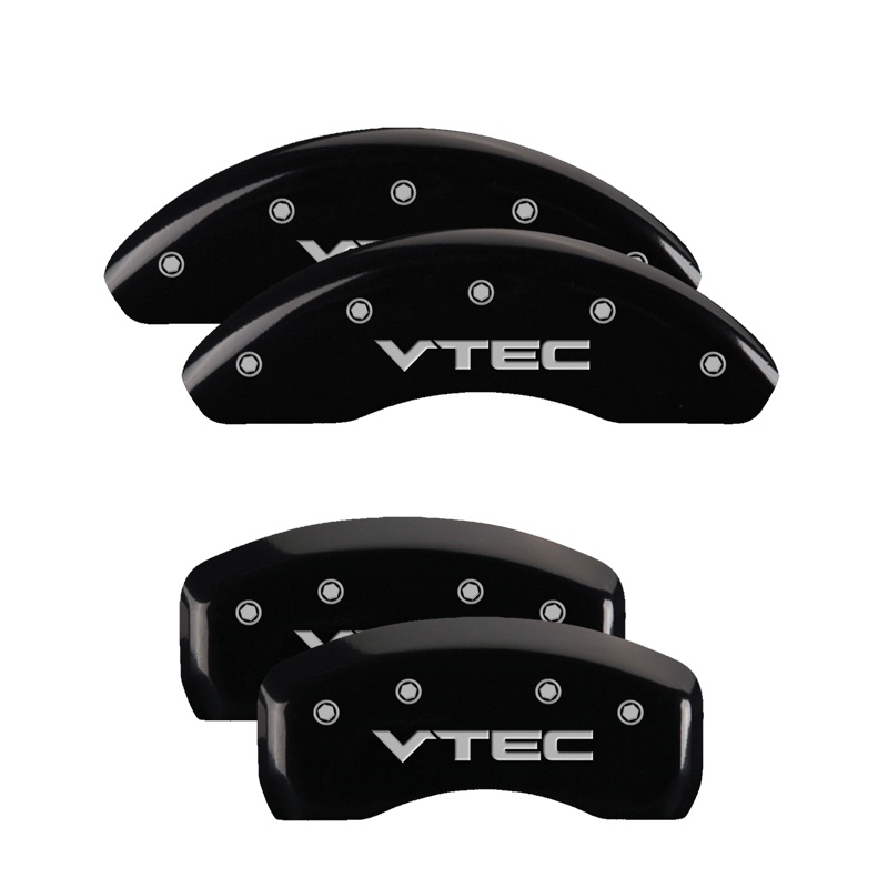 20229SVTCBK-FDLQ Set Of 4 Caliper Covers Engraved Front And Rear Vtec 2022-2024 Honda Civic MGP Caliper Covers - Image 1