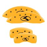 ⁦Set Of 4 Caliper Covers Engraved Front And Rear Circle K Kia 2016-2020 Kia Optima MGP Caliper Covers⁩ - الصورة ⁦3⁩