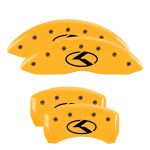 ⁦Set Of 4 Caliper Covers Engraved Front And Rear Circle K Kia 2020-2023 Kia Stinger MGP Caliper Covers⁩ - الصورة ⁦3⁩