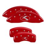 ⁦Set Of 4 Caliper Covers Engraved Front And Rear Circle K Kia 2020-2020 Kia Optima MGP Caliper Covers⁩ - الصورة ⁦2⁩