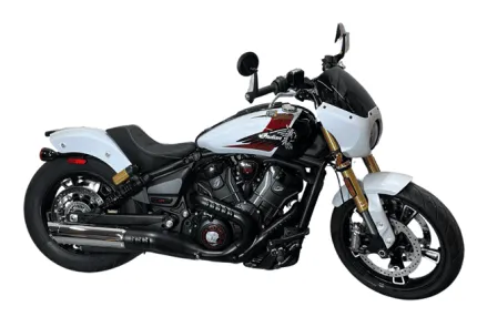 25-Present 4 Inch Indian Scout 2-1 Slip-on with Blunt Force Tip – Chrome (221-1295-B4-Z) TAB Performance