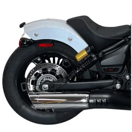 25-Present 4 Inch Indian Scout 2-1 Slip-on with Blunt Force Tip – Black (221-2295-B4-Q) TAB Performance