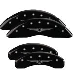 Set Of 4 Caliper Covers Engraved Front And Rear Style 1 Chrysler Wing 2004-2008 Chrysler Pacifica MGP Caliper Covers