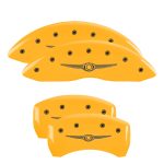 Set Of 4 Caliper Covers Engraved Front And Rear Style 1 Chrysler Wing 2005-2010 Chrysler 300 2.7L & 3.5L Single Piston Front Caliper 17 inches - Image 3