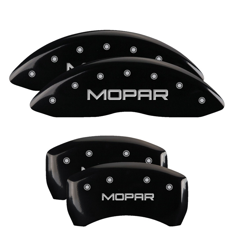 32010SMOPBK-FDLQ Set Of 4 Caliper Covers Engraved Front And Rear Mopar 2005-2006 Chrysler Crossfire MGP Caliper Covers - الصورة 1