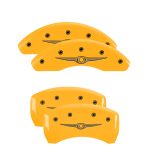 ⁦Set Of 4 Caliper Covers Engraved Front And Rear Style 1 Chrysler Wing 2004-2008 Chrysler Crossfire MGP Caliper Covers⁩ - الصورة ⁦3⁩