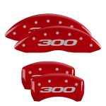 ⁦Set Of 4 Caliper Covers Engraved Front And Rear 300 2017 2011-2023 Chrysler 300 18 Inch Wheel MGP Caliper Covers⁩ - الصورة ⁦2⁩