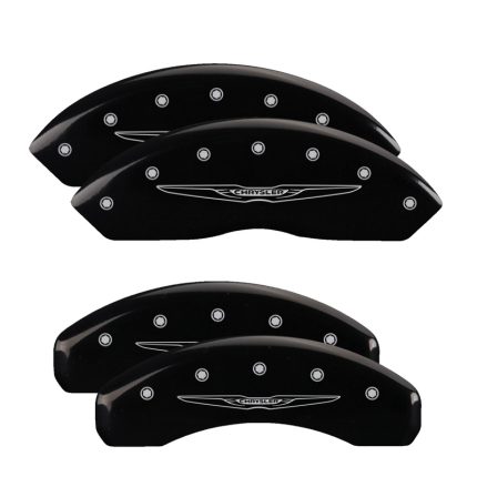 Set Of 4 Caliper Covers Engraved Front And Rear Style 2 Chrysler Wing 2011-2016 Chrysler Town MGP Caliper Covers