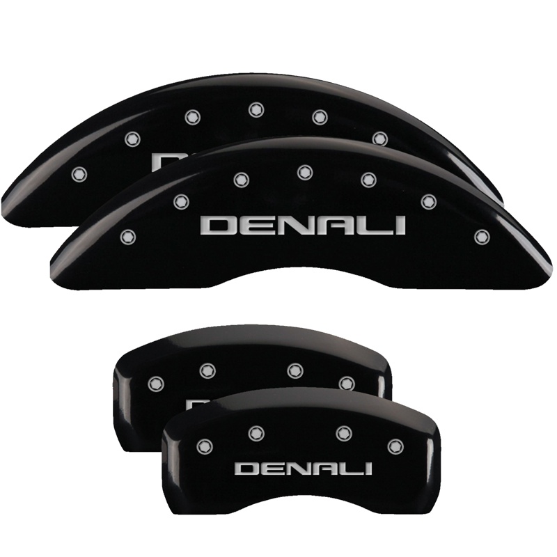 34001SDNLBK-FDLQ Set Of 4 Caliper Covers Engraved Front And Rear Denali 2007-2017 GMC Acadia MGP Caliper Covers - الصورة 1