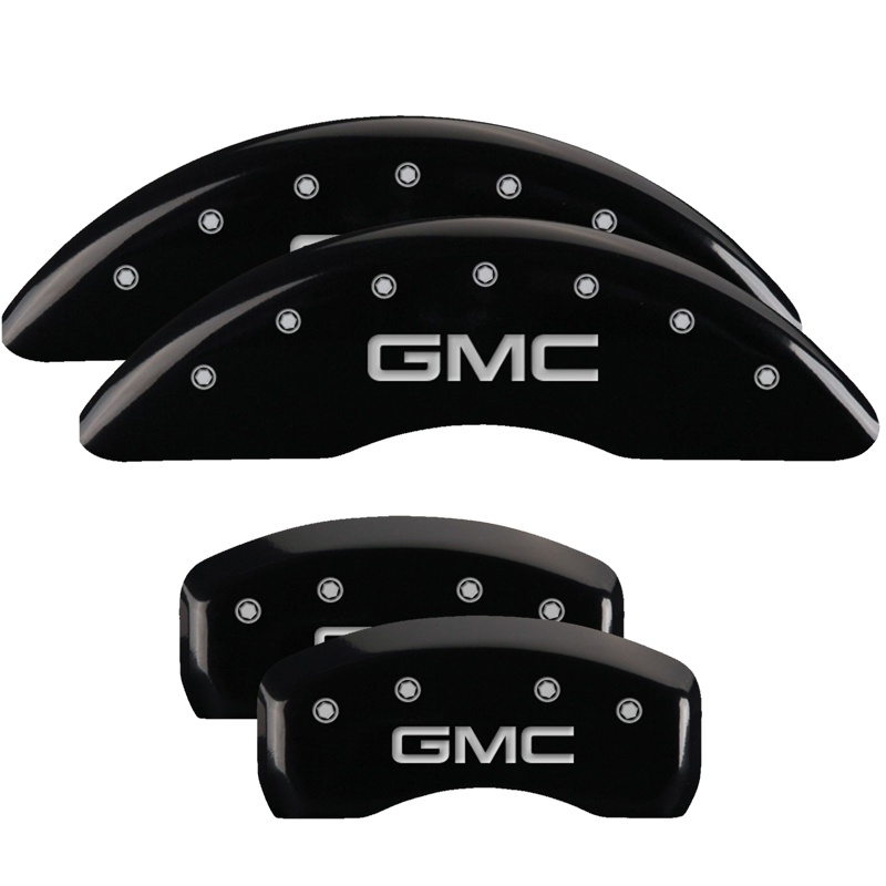 34001SGMCBK-FDLQ Set Of 4 Caliper Covers Engraved Front And Rear GMC 2007-2017 GMC Acadia MGP Caliper Covers - الصورة 1