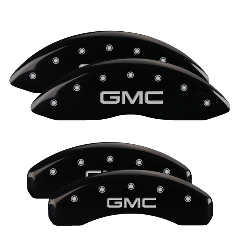 34004SGMCBK-FDLQ Set Of 4 Caliper Covers Engraved Front And Rear GMC 2006-2009 GMC Envoy MGP Caliper Covers - الصورة 1
