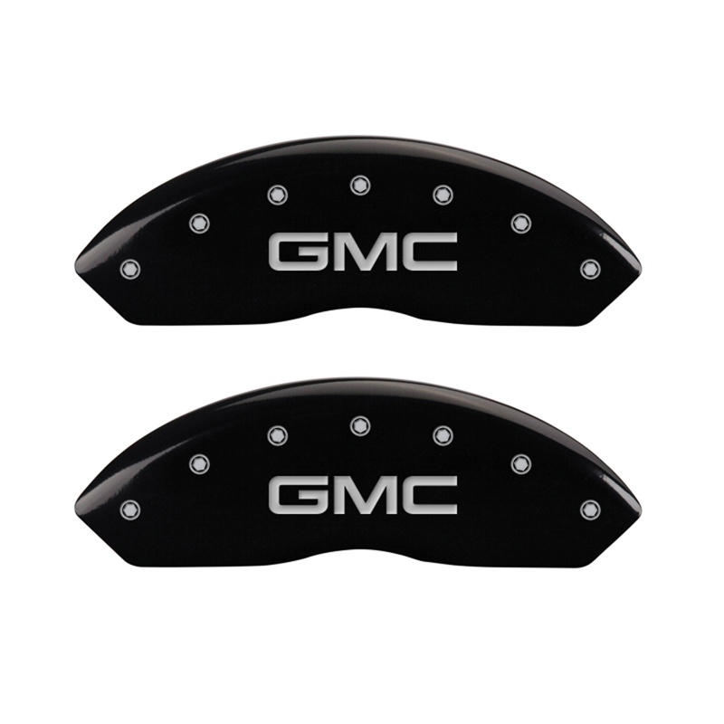 34012FGMCBK-FDLQ Front Set 2 Caliper Covers Engraved Front GMC 1997-2000 GMC Yukon MGP Caliper Covers - الصورة 1