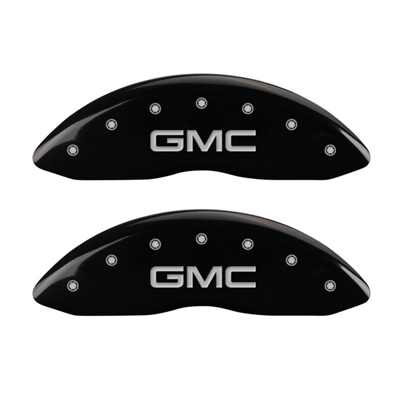 34207FGMCBK-FDLQ Front Set 2 Caliper Covers Engraved Front GMC 2007-2013 GMC Sierra MGP Caliper Covers - الصورة 1
