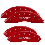 ⁦Set Of 4 Caliper Covers Engraved Front And Rear GMC 2009-2016 GMC Savana MGP Caliper Covers⁩ - الصورة ⁦2⁩