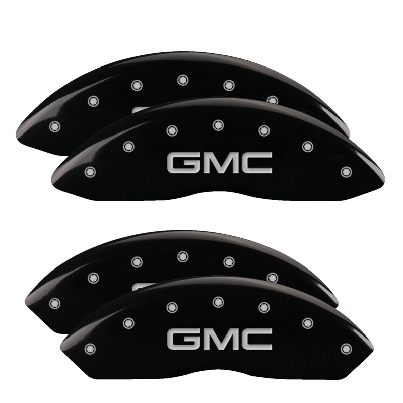 34211SGMCBK-FDLQ Set Of 4 Caliper Covers Engraved Front And Rear GMC 2009-2017 GMC Savana MGP Caliper Covers - Image 1